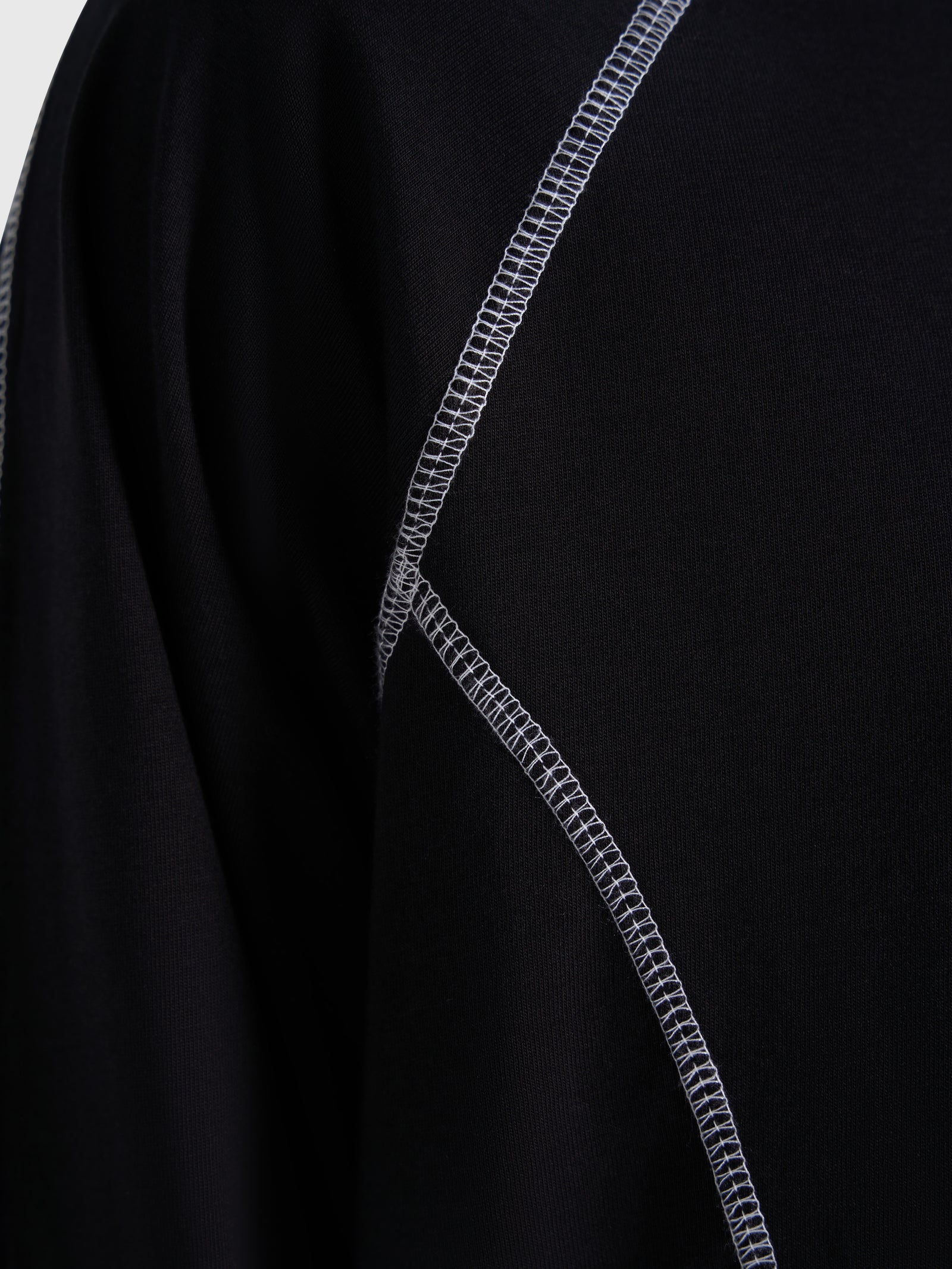 Contrast Raglan Long Sleeve - Black/White