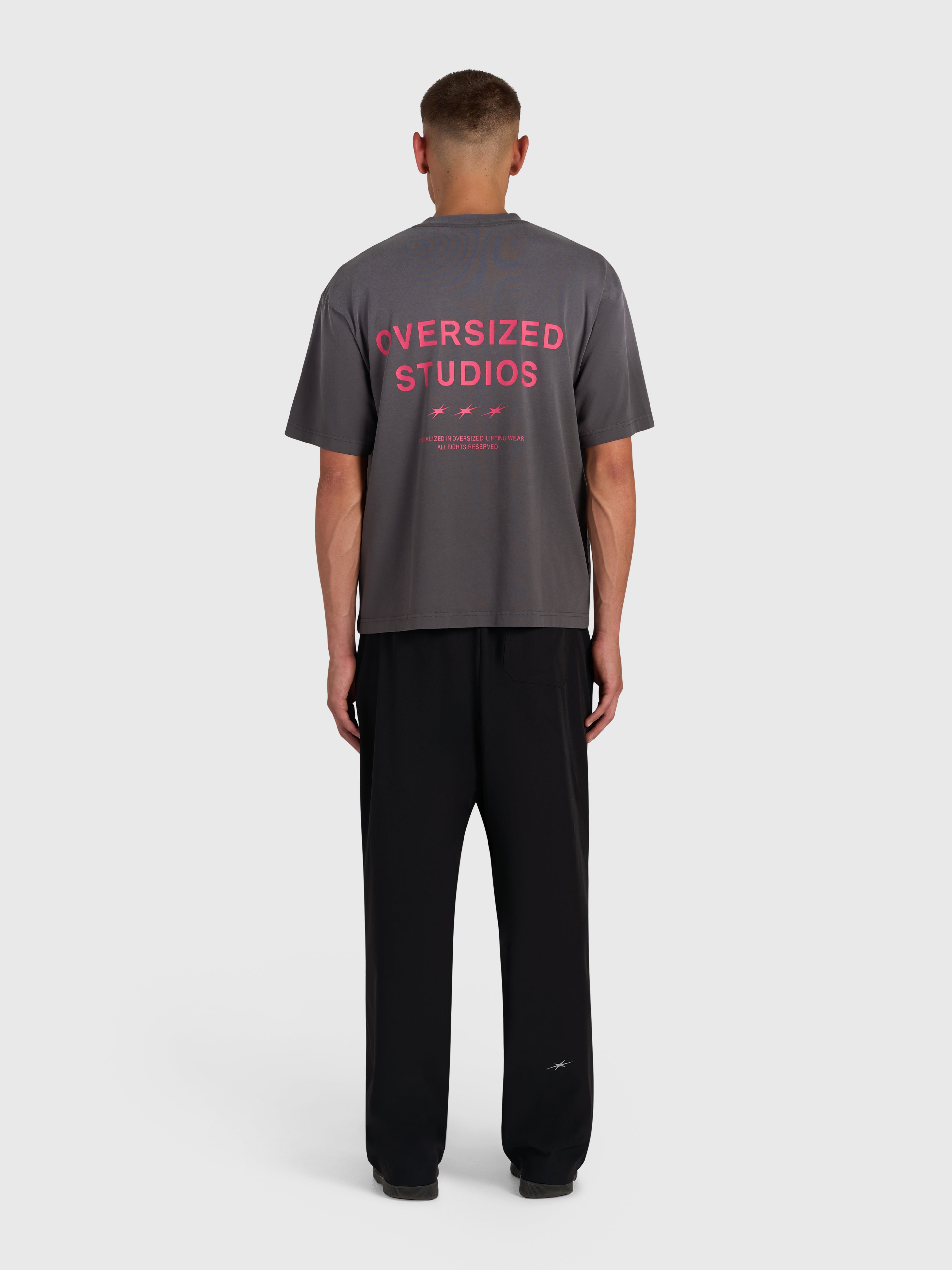 Confidence V2 Heavy Box Tee - Vintage Grey/Pink