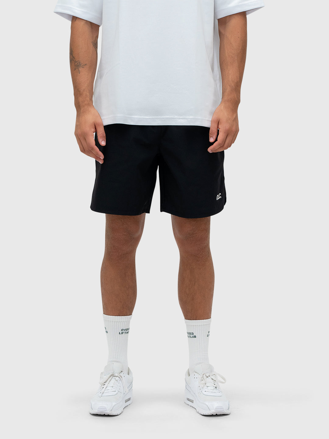 Logo Tech Shorts - Black/White