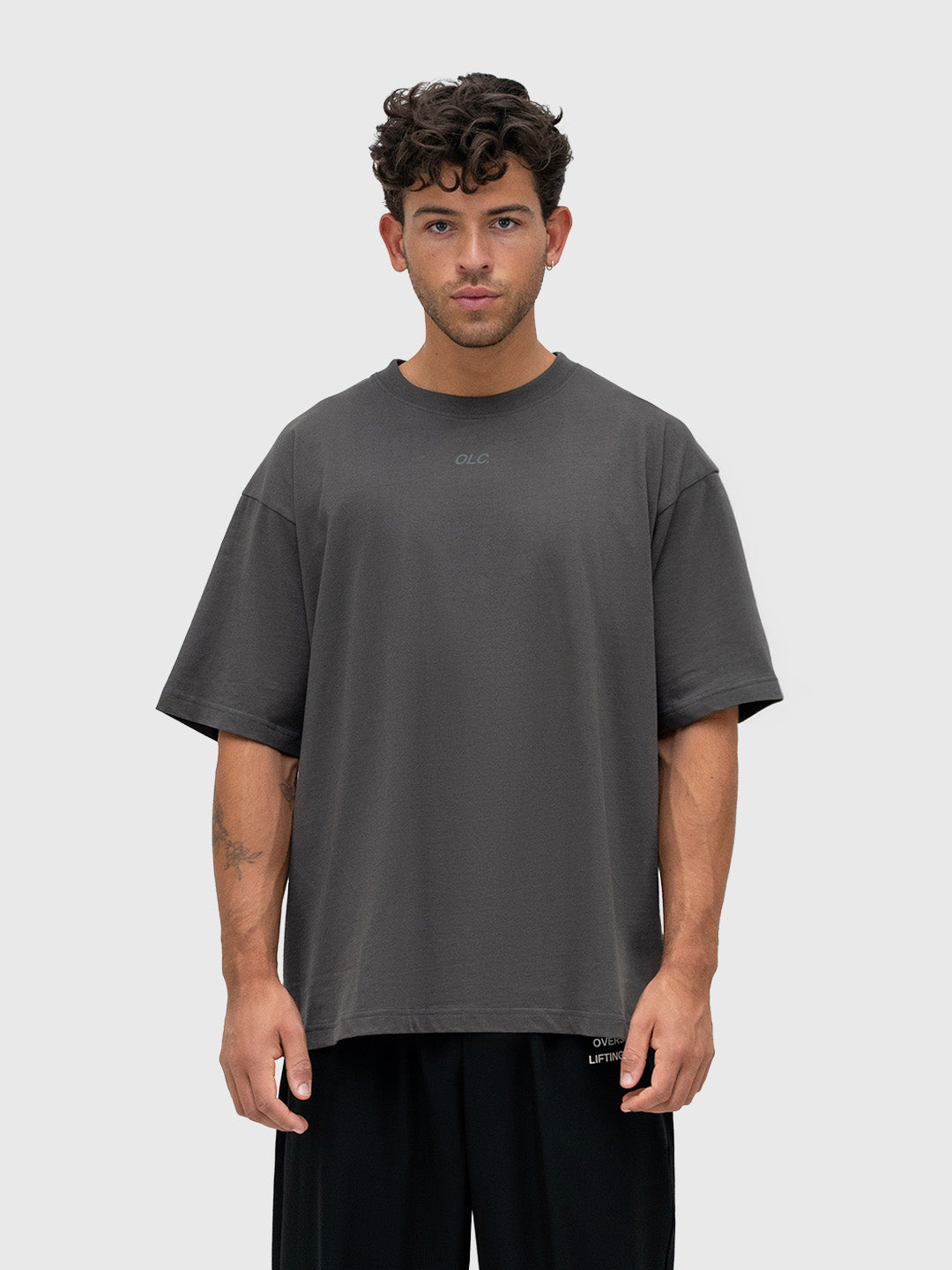 Confidence Box Tee - Steel/Black