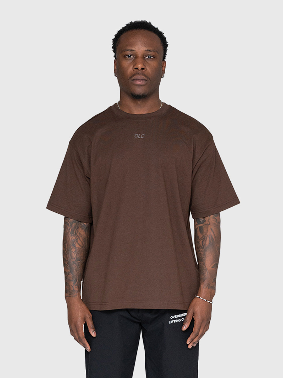 Confidence Heavyweight Box Tee - Brown/White