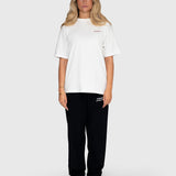 Consistency Box Tee - Cream/Burgundy