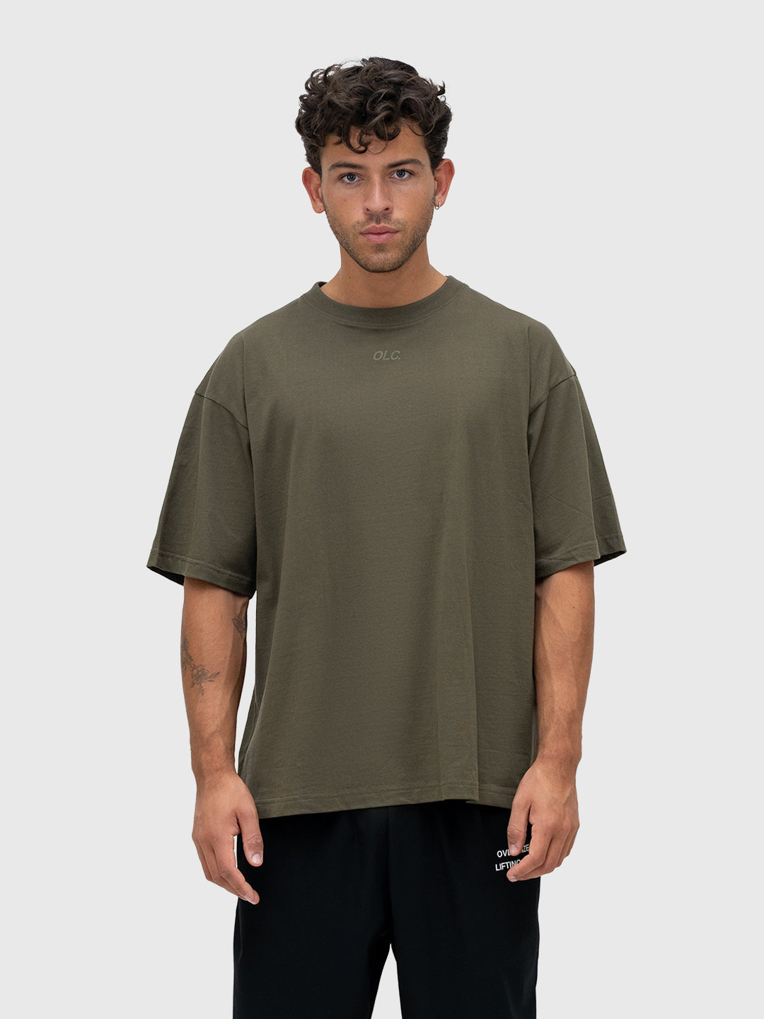 Confidence Box Tee - Army/Army