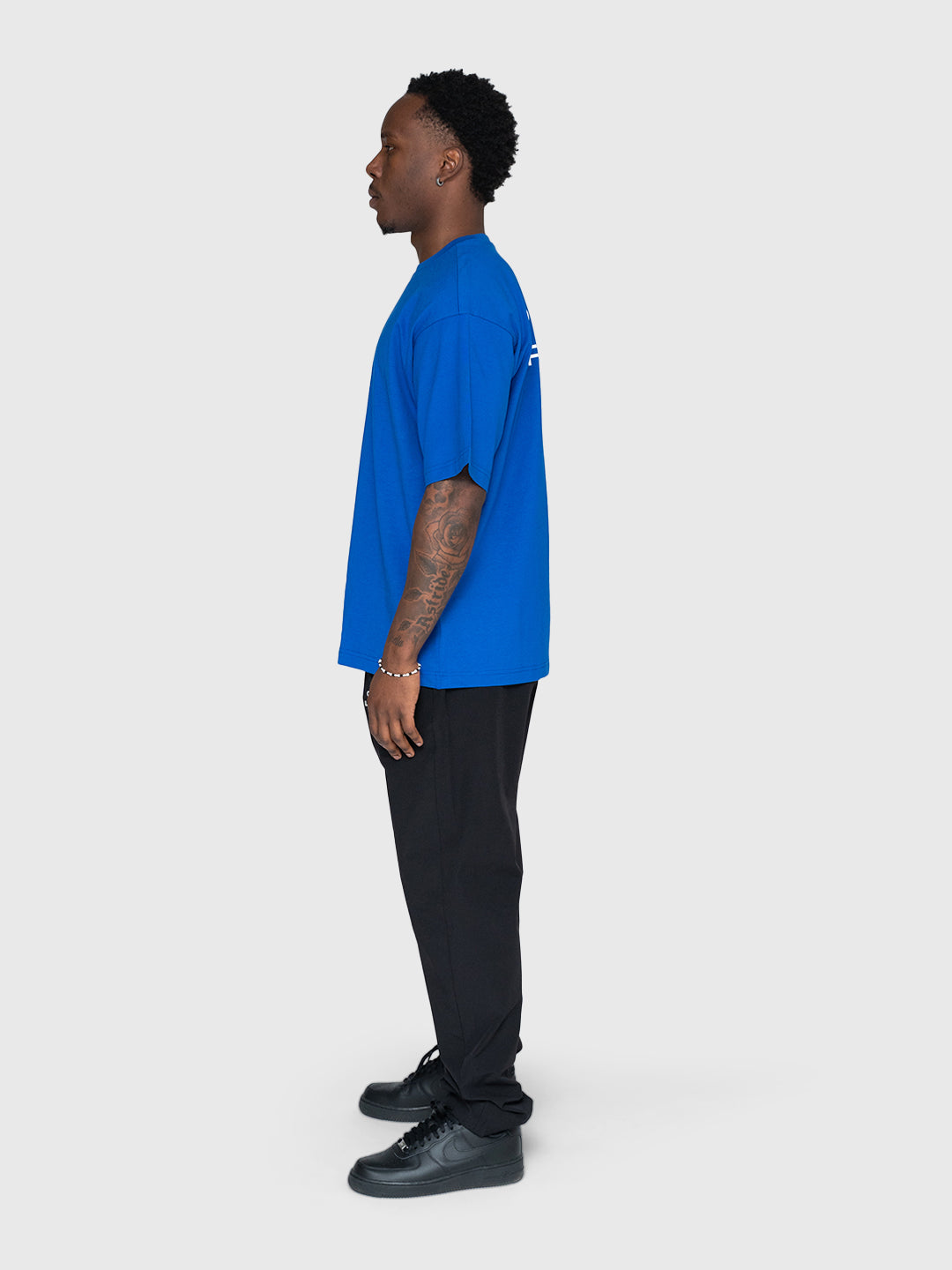 Confidence Heavyweight Box Tee - King Blue/White