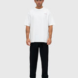 Consistency Box Tee - Cream/Burgundy