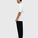 Consistency Box Tee - Cream/Burgundy