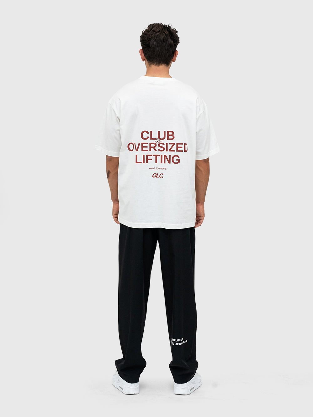 Consistency Box Tee - Cream/Burgundy