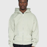 Confidence Zip Hoodie - Sage/Warm Grey
