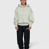 Confidence Zip Hoodie - Sage/Warm Grey