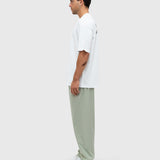 Logo Tech Pants - Sage/White