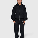 Confidence Zip Hoodie - Black/White