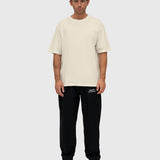 Confidence Box Tee - Beige/Brown
