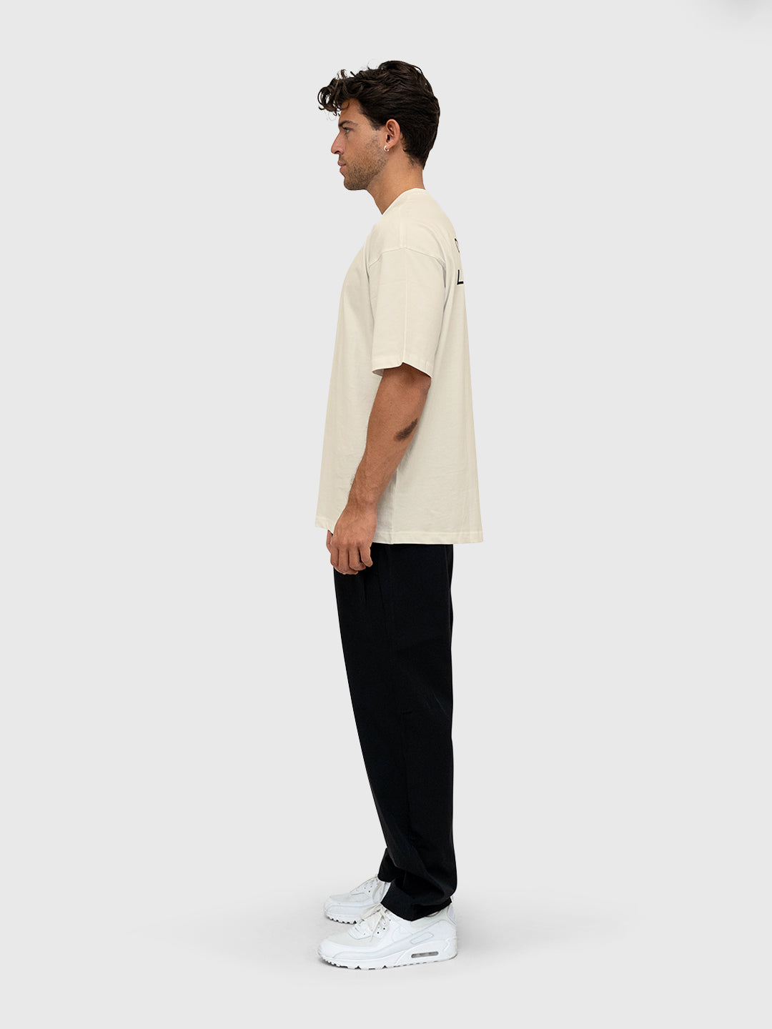 Confidence Box Tee - Beige/Brown