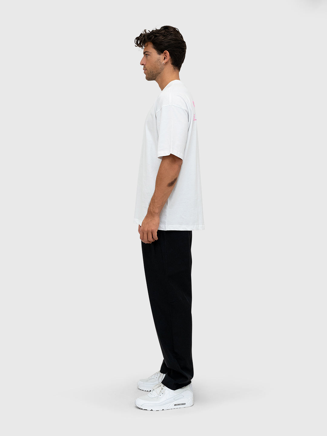 Confidence Box Tee - White/Pink