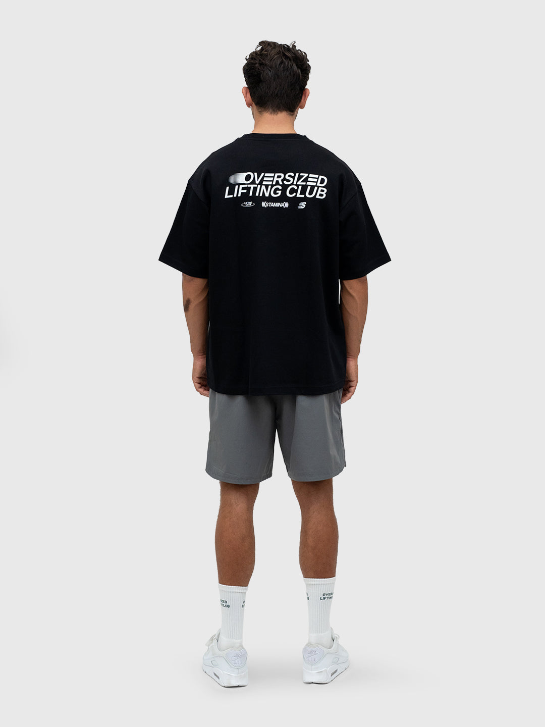 Logo Tech Shorts - Charcoal/White