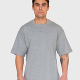 Confidence Box Tee - Melange Grey/Black