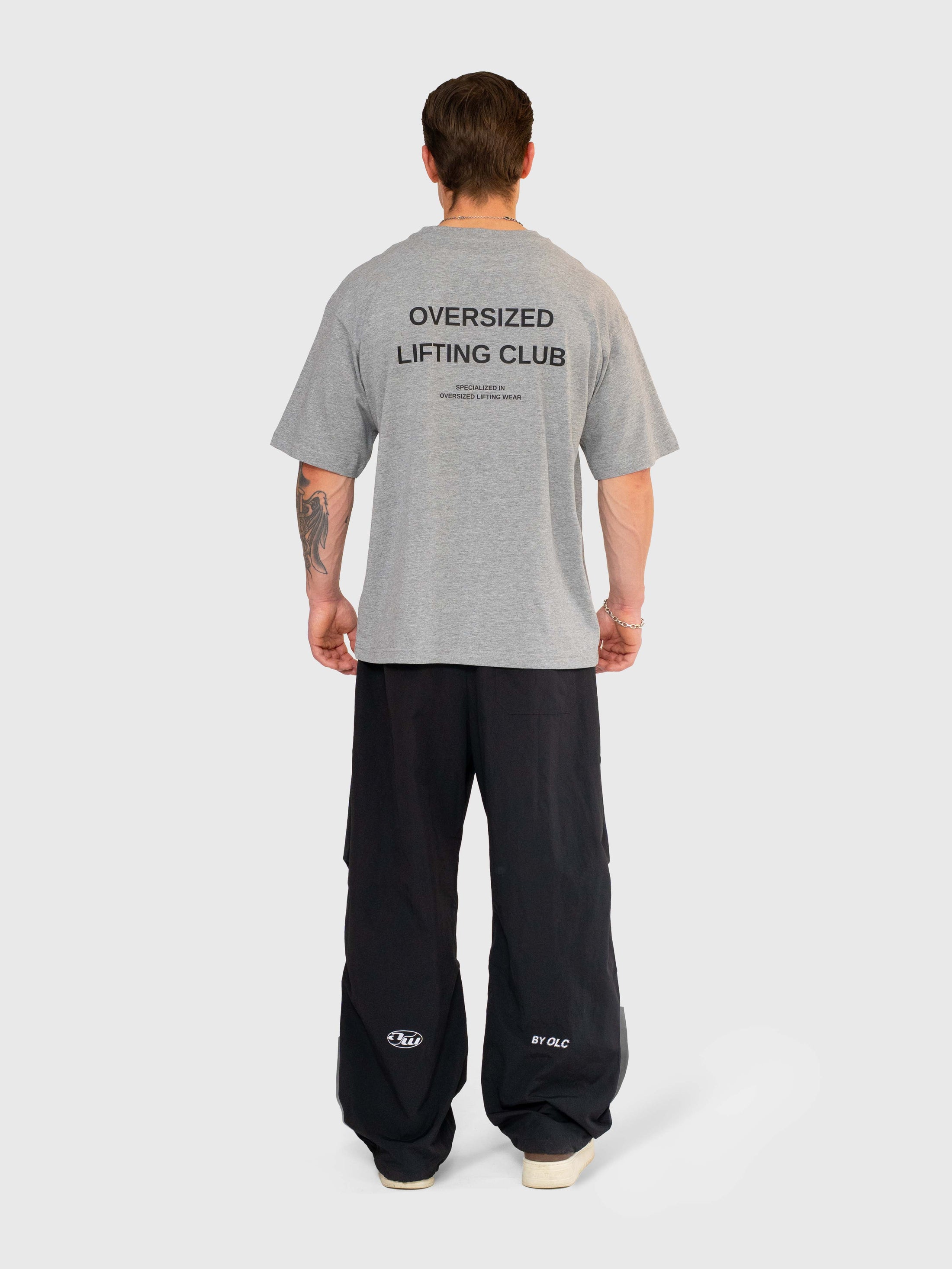 Confidence Box Tee - Melange Grey/Black