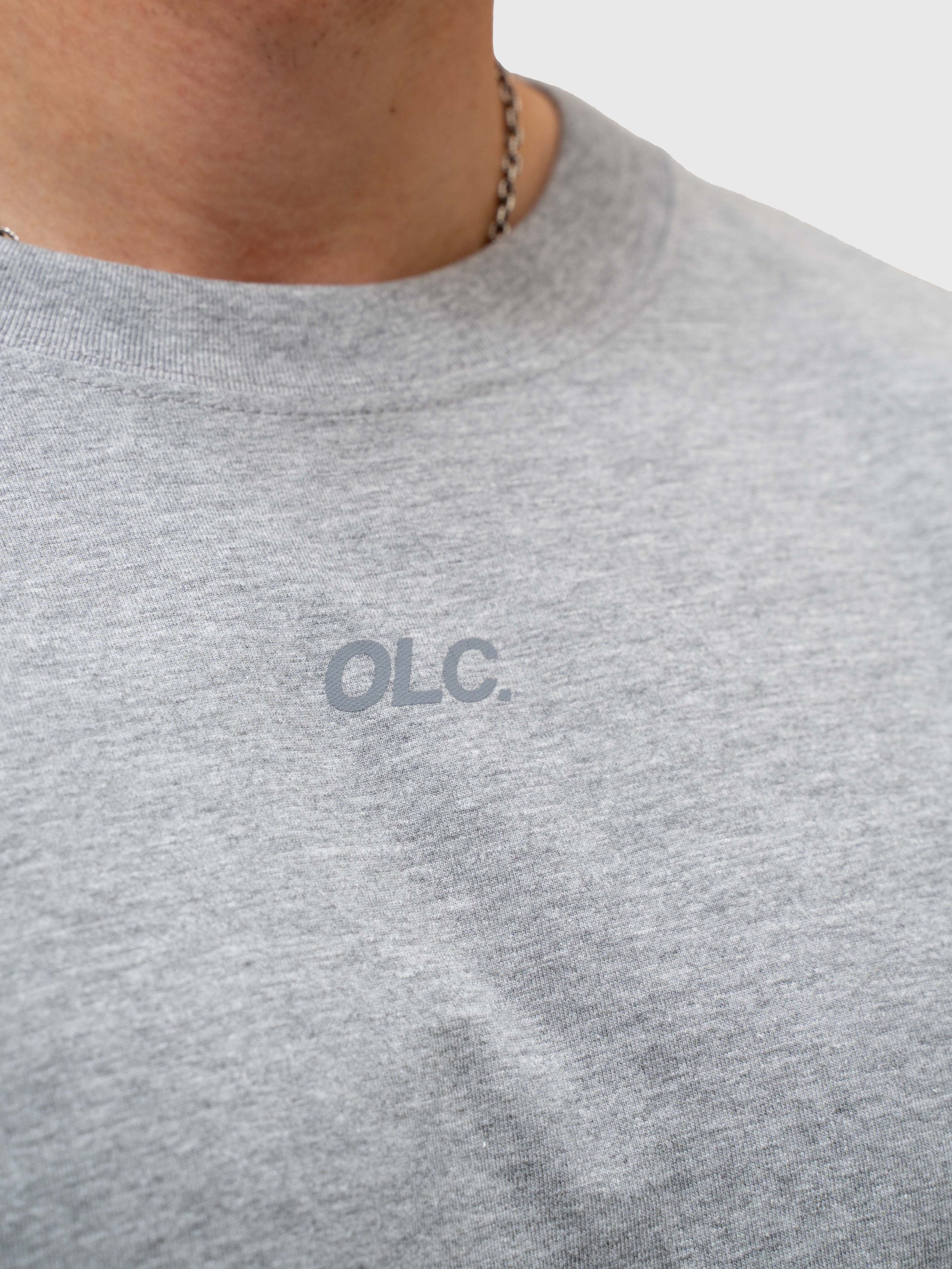 Confidence Box Tee - Melange Grey/Black