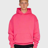 Long Run Hoodie - Hot Pink/White