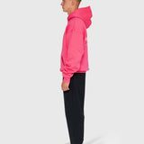 Long Run Hoodie - Hot Pink/White
