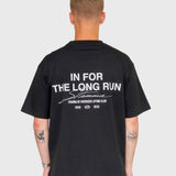 Long run Box Tee - Black/White