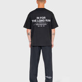 Long run Box Tee - Black/White