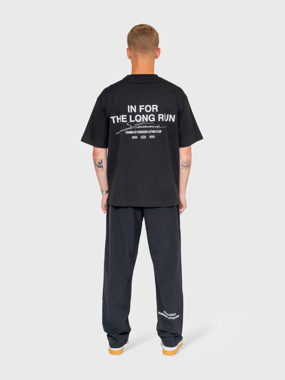 Long run Box Tee - Black/White