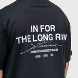 Long run Box Tee - Black/White