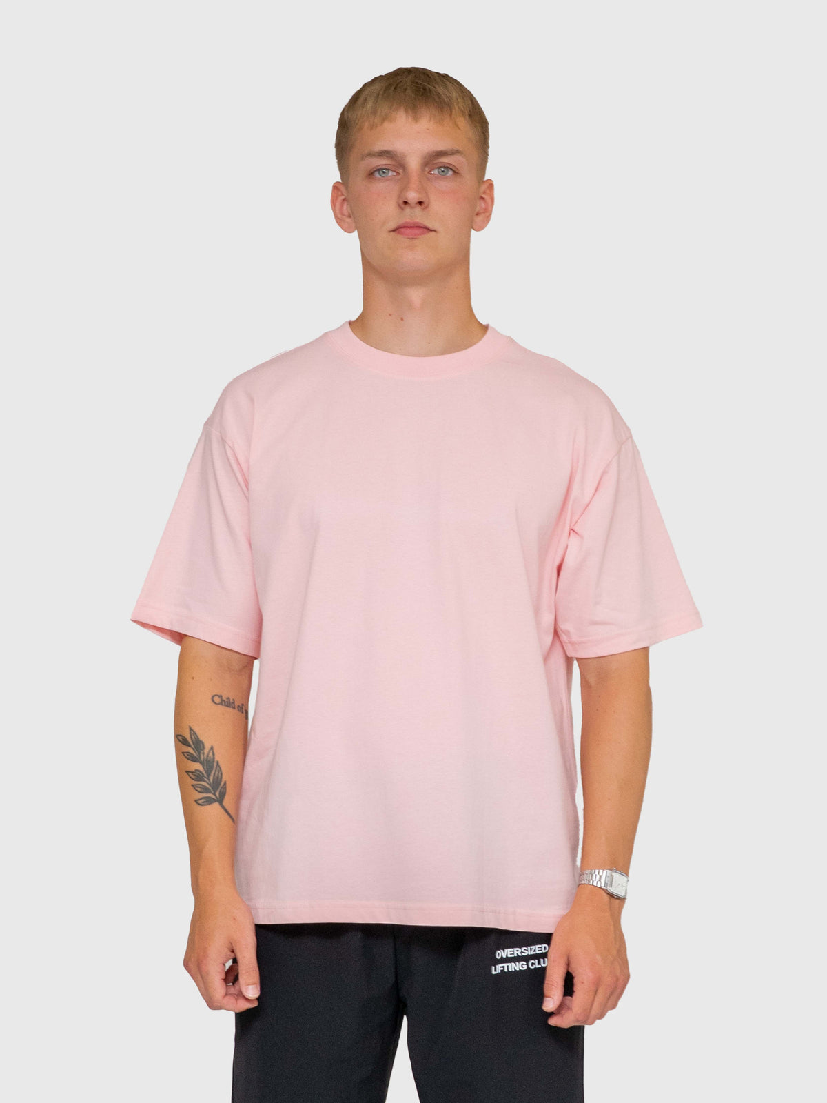 Long run Box Tee - Pink/White