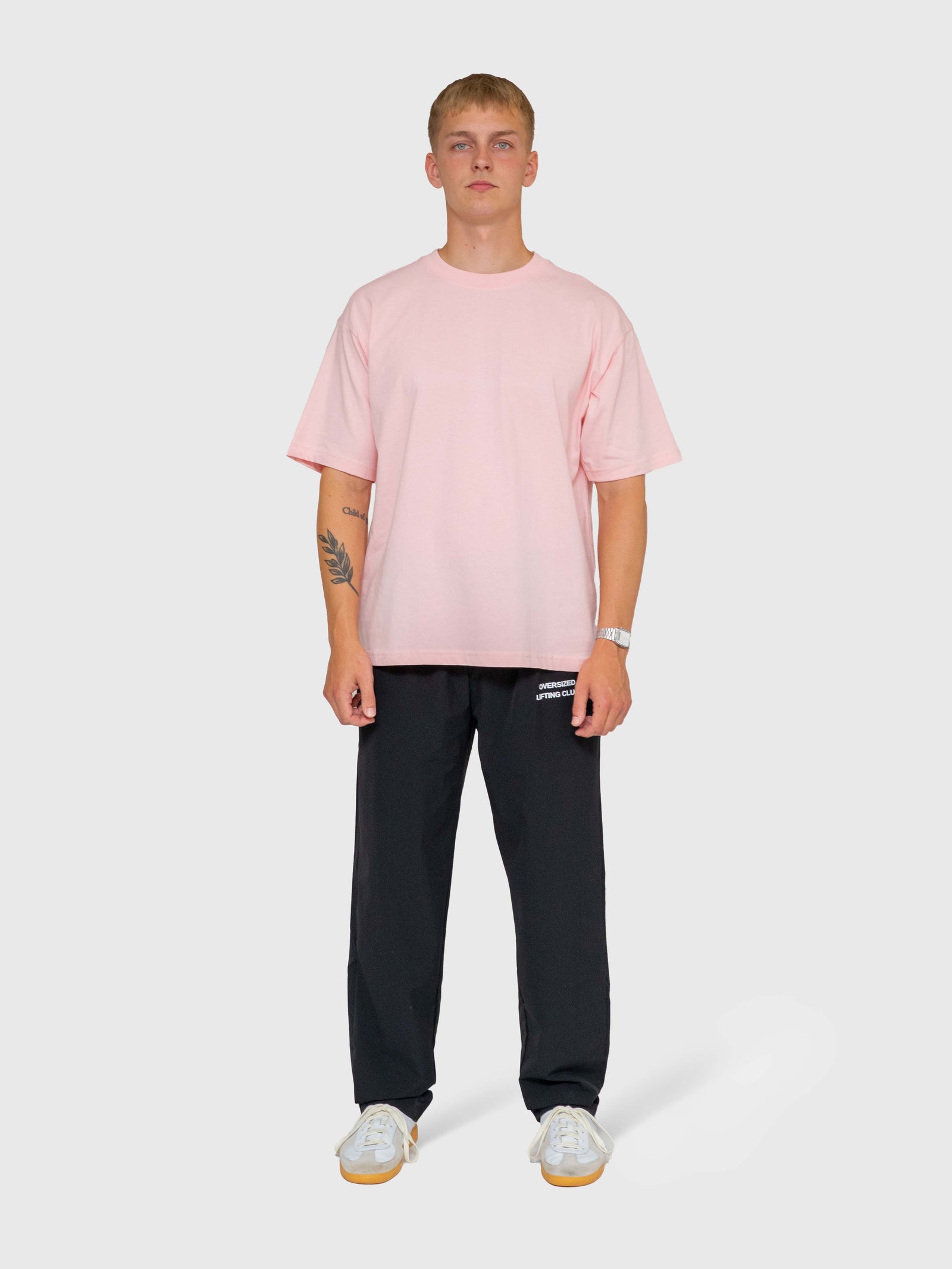 Long run Box Tee - Pink/White