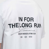 Long Run Box Tee - White/Black