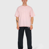 Stamina Chrome Box Tee - Pink/White