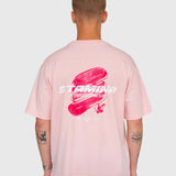 Stamina Chrome Box Tee - Pink/White