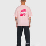Stamina Chrome Box Tee - Pink/White