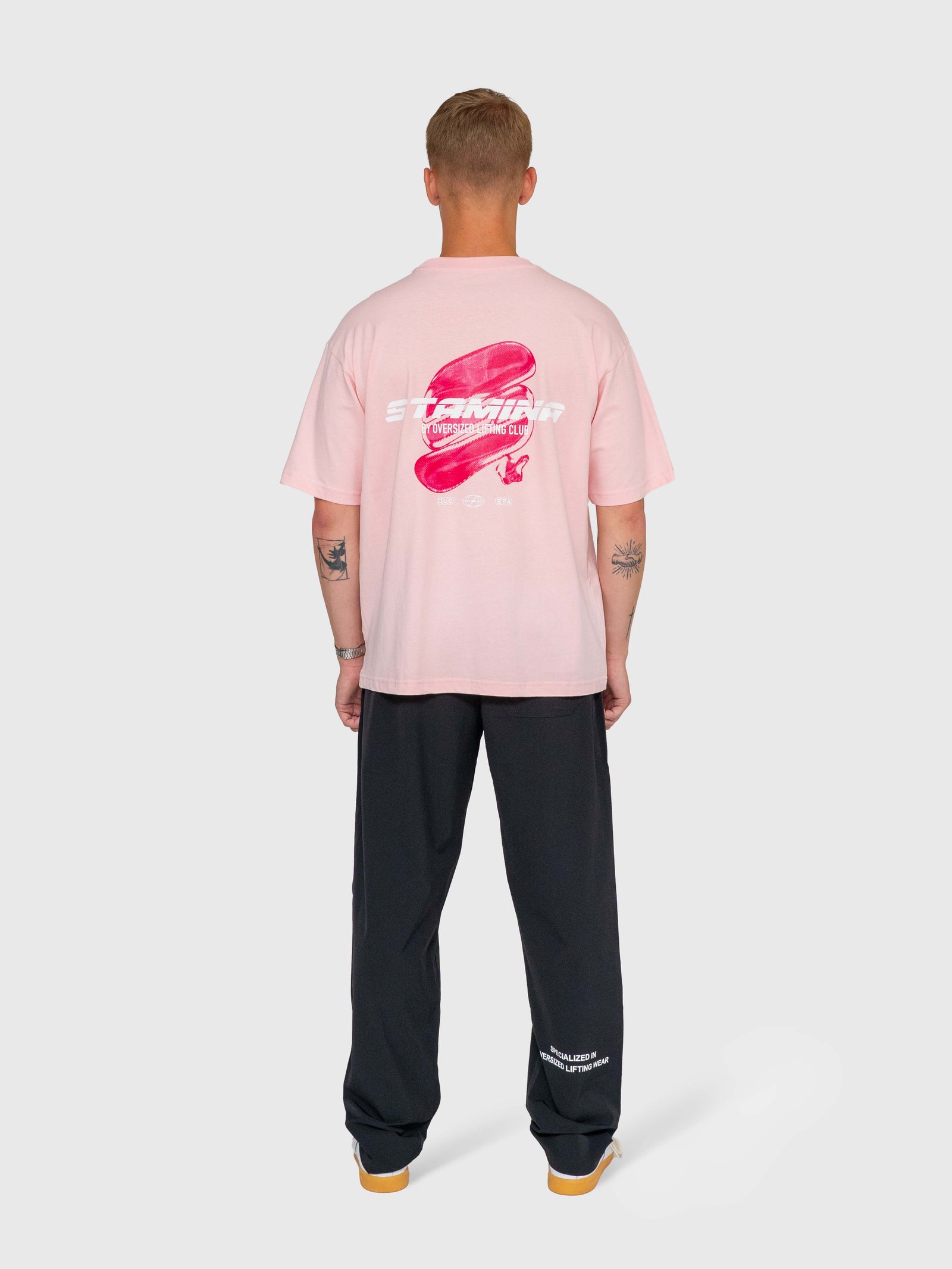 Stamina Chrome Box Tee - Pink/White