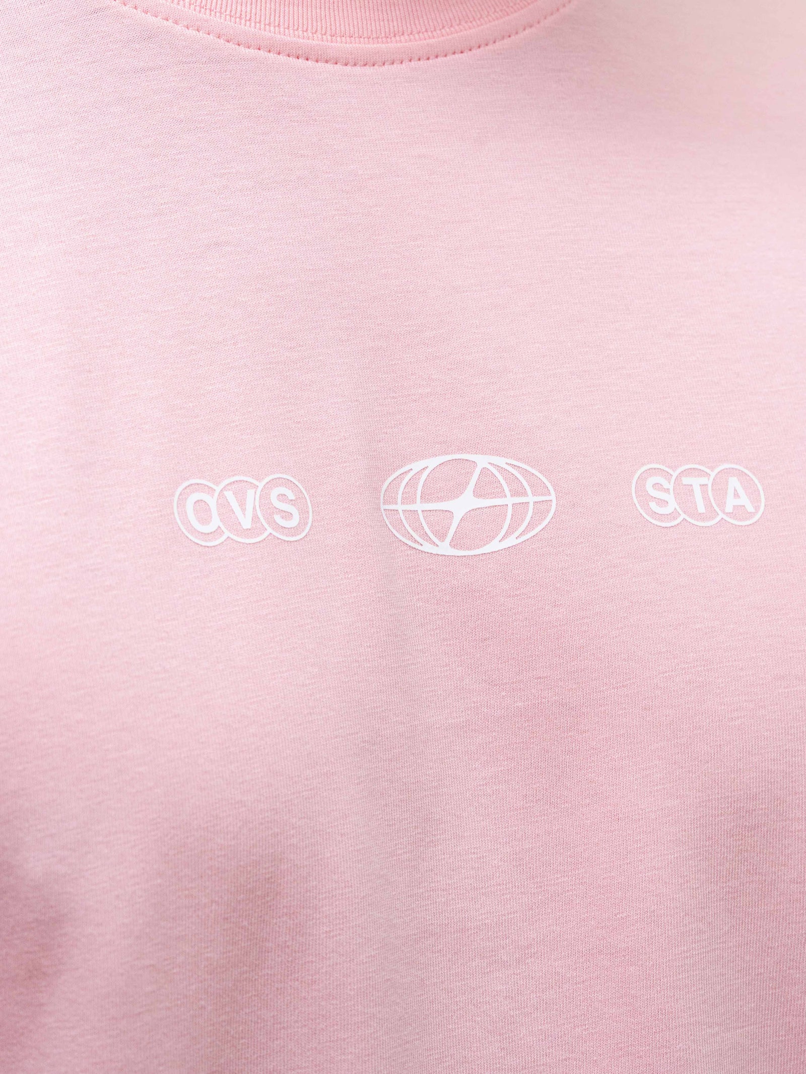 Stamina Chrome Box Tee - Pink/White