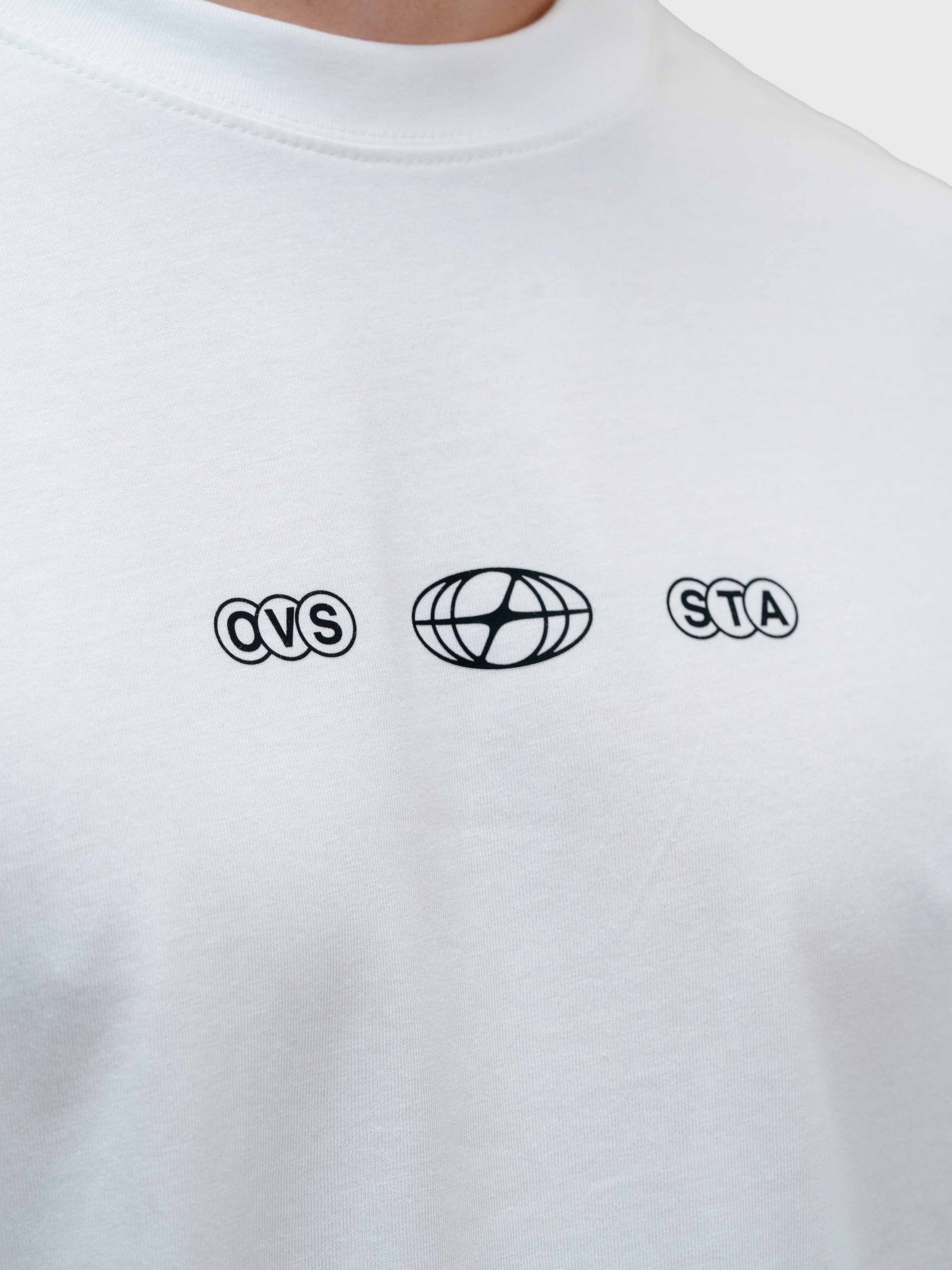 Stamina Chrome Box Tee - White/Pink