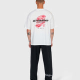Stamina Chrome Box Tee - White/Pink
