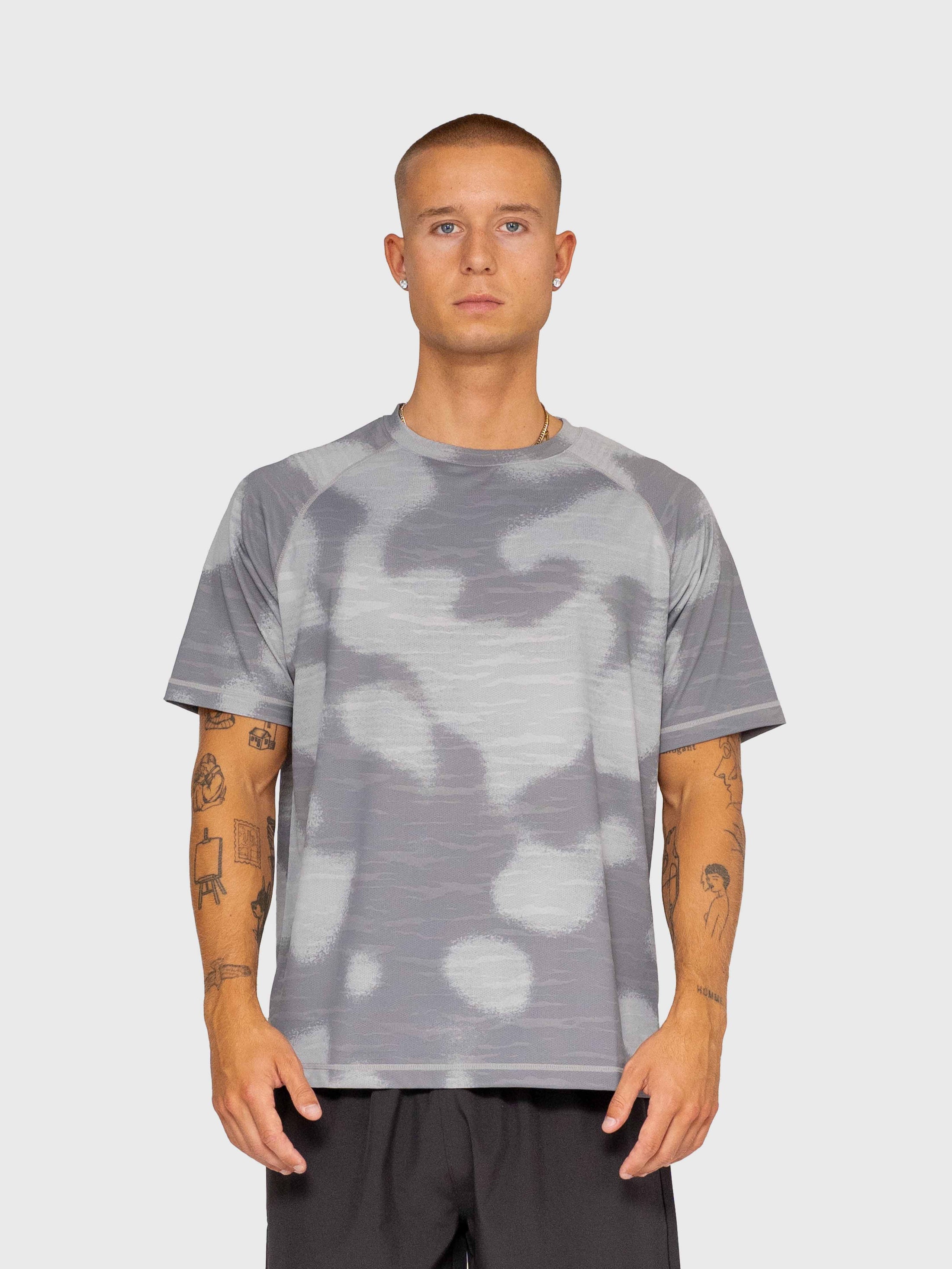 Logo Active Tee - Grey/White