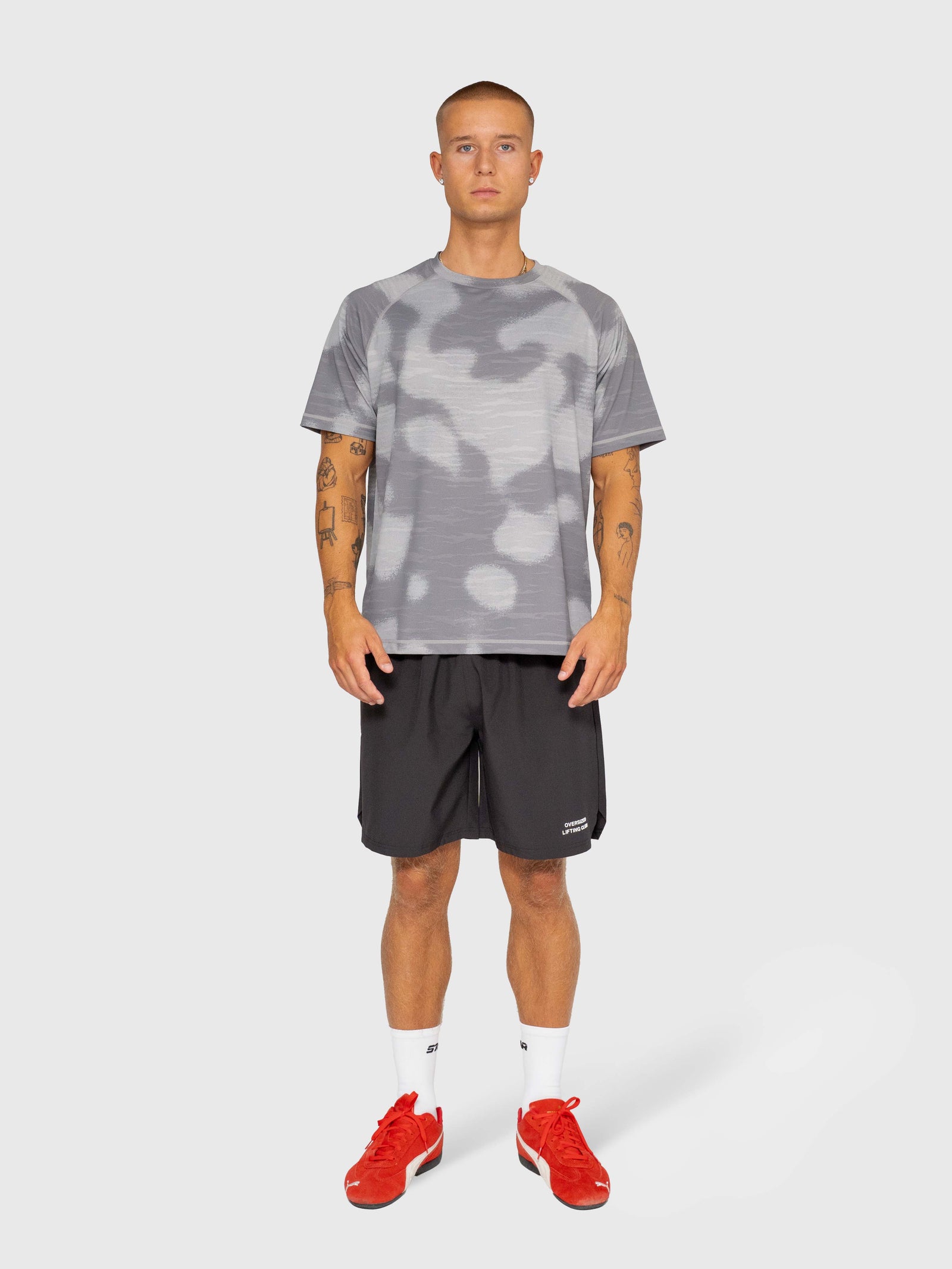 Logo Active Tee - Grey/White
