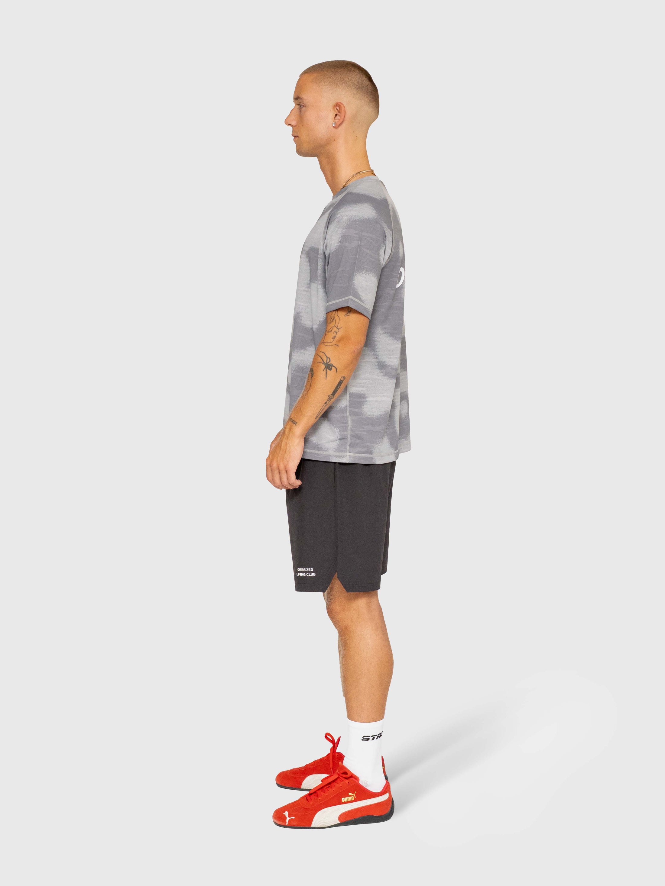 Logo Active Tee - Grey/White