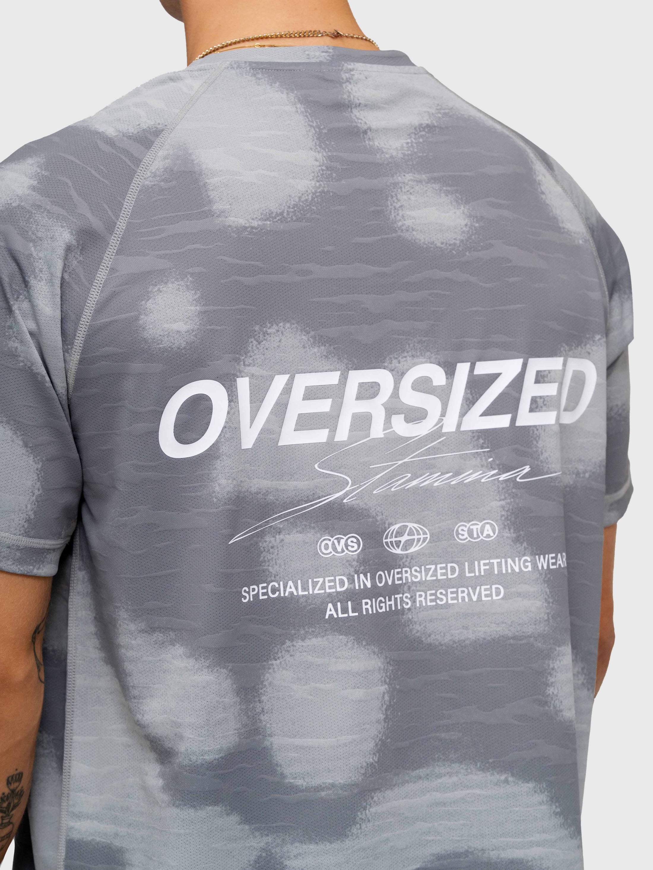 Logo Active Tee - Grey/White