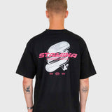 Stamina Chrome Box Tee - Black/Pink