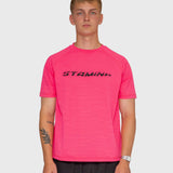 Flow Active Tee - Hot Pink/Black