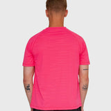 Flow Active Tee - Hot Pink/Black