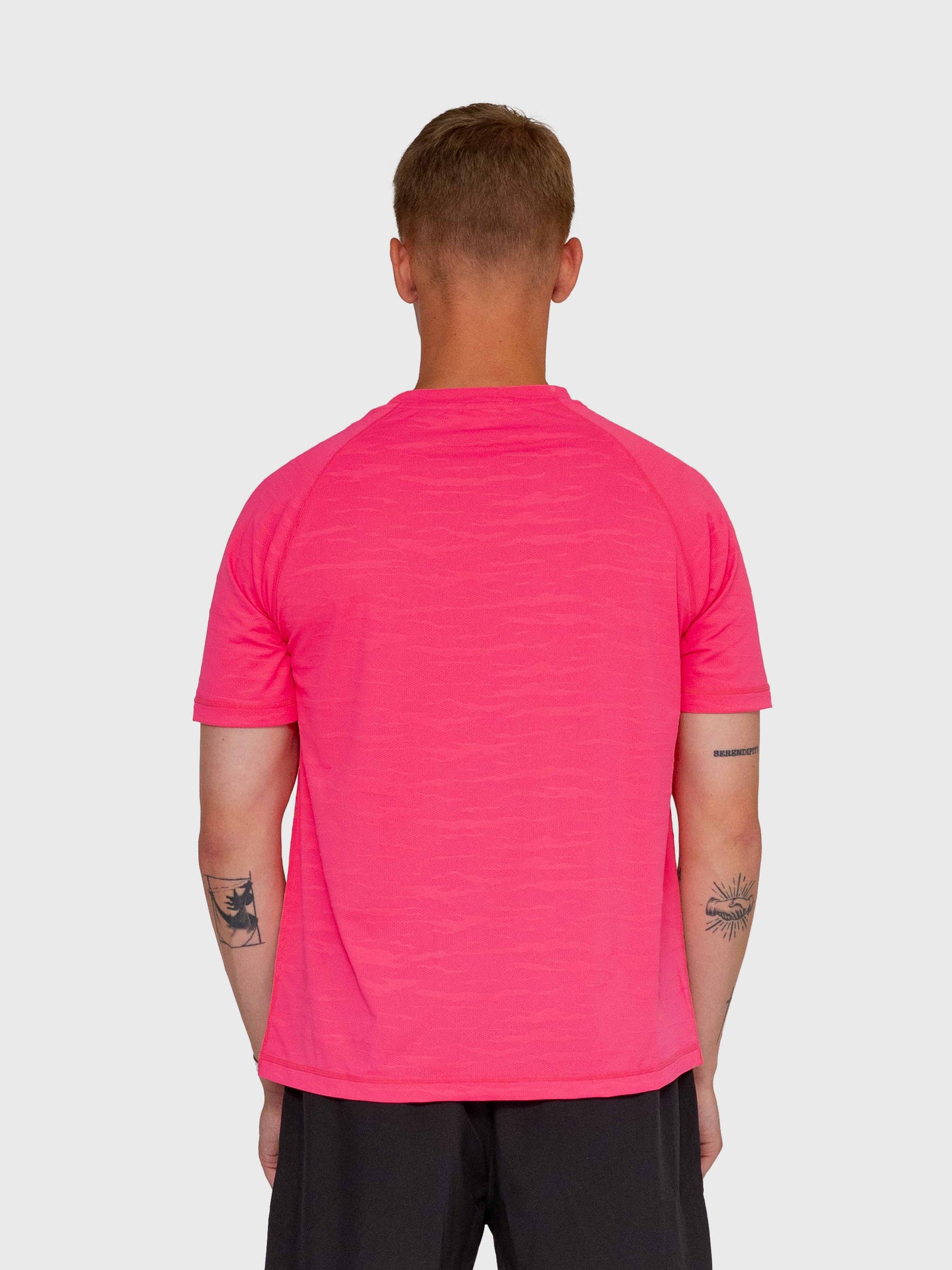 Flow Active Tee - Hot Pink/Black