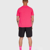 Flow Active Tee - Hot Pink/Black