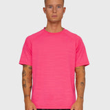 Logo Active Tee - Hot Pink/White