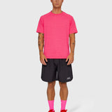 Logo Active Tee - Hot Pink/White