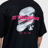 Stamina Chrome Box Tee - Black/Pink